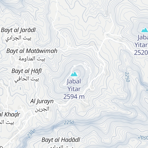 Map of Jabal Yitar