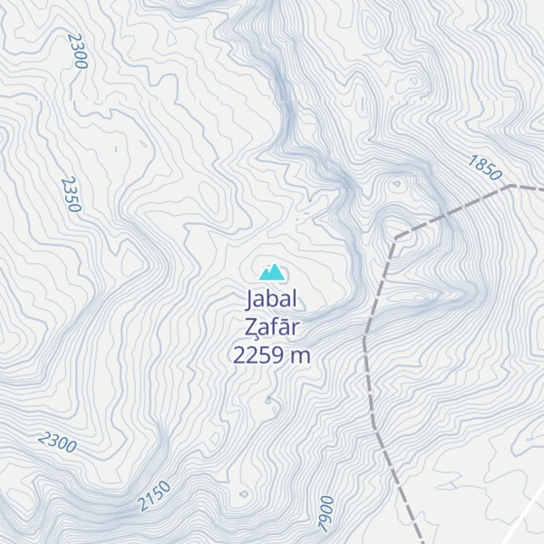 Map of Jabal Z̧afār
