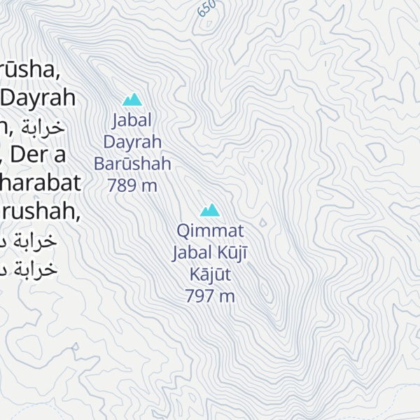 Map of Qimmat Jabal Kūjī Kājūt