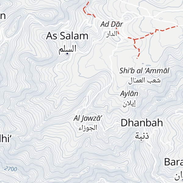 Map of Jabal as Sawadah