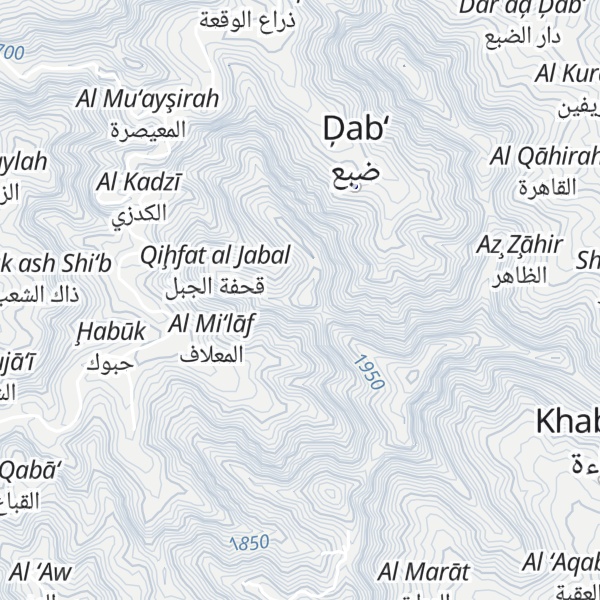 Map of Jabal ash Sharih