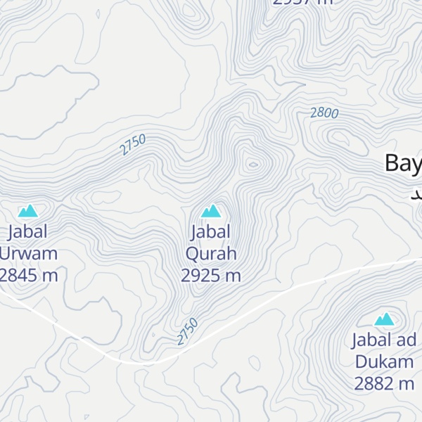 Map of Jabal Qurah