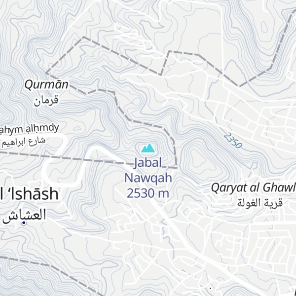Map of Jabal Nawqah
