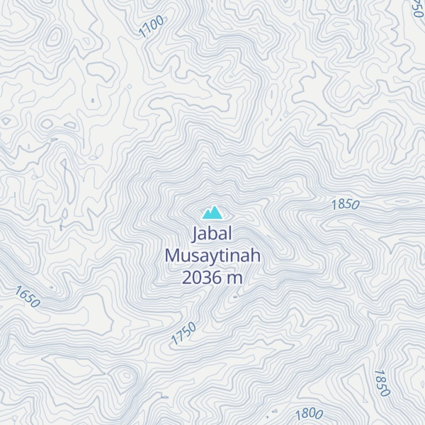 Map of Jabal Musaytinah