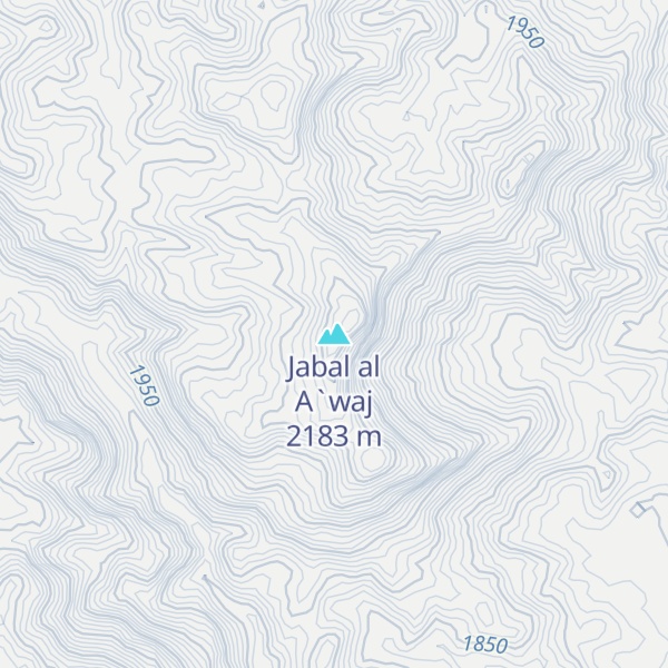Map of Jabal al A`waj