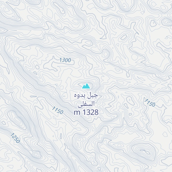 Map of جبل بدوه السفلى