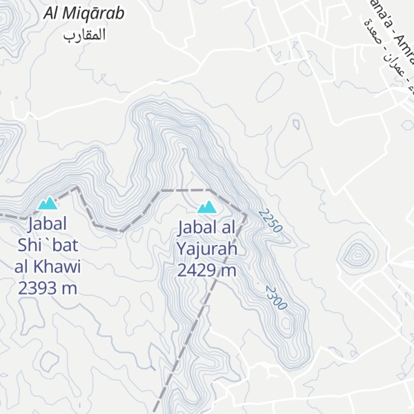 Map of Jabal al Yajurah