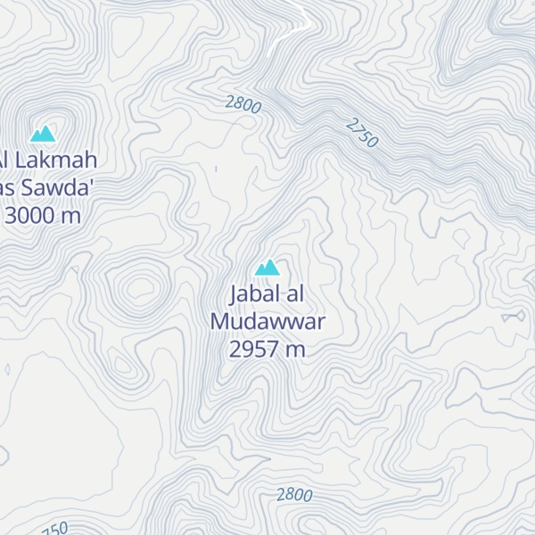Map of Jabal al Mudawwar