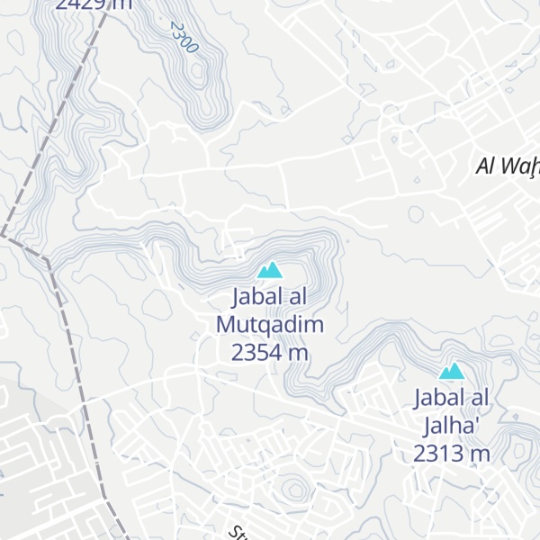 Map of Jabal al Mutqadim