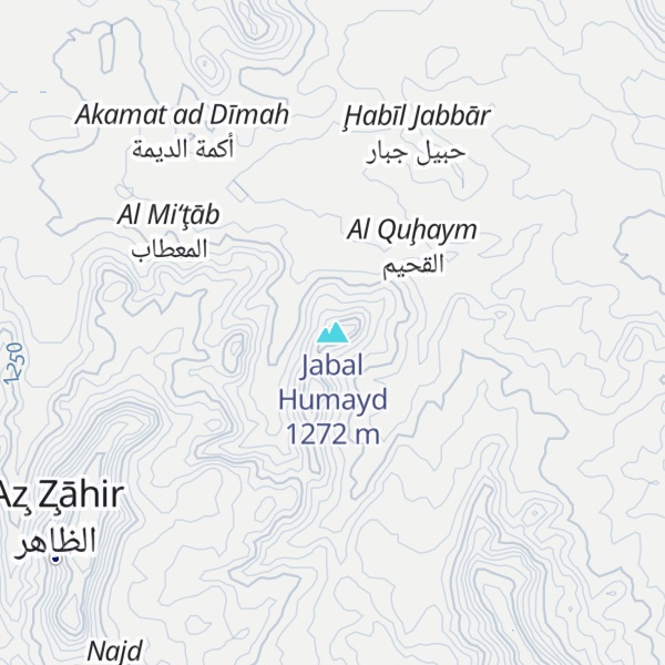 Map of Jabal Humayd