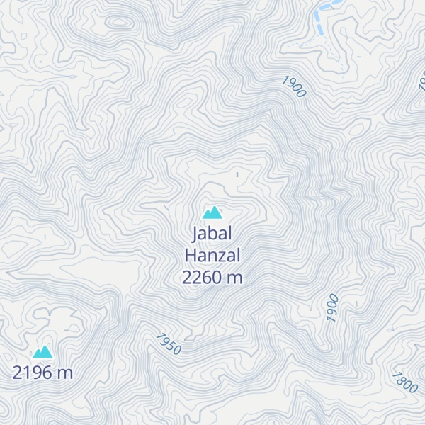 Map of Jabal Hanzal
