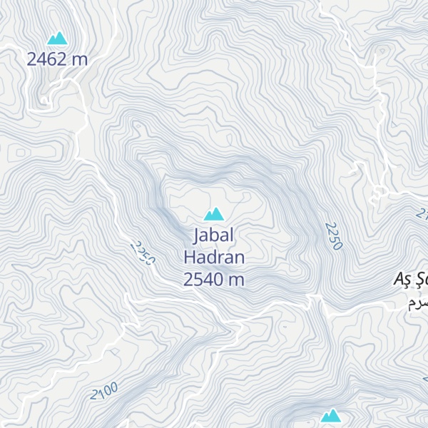 Map of Jabal Hadran