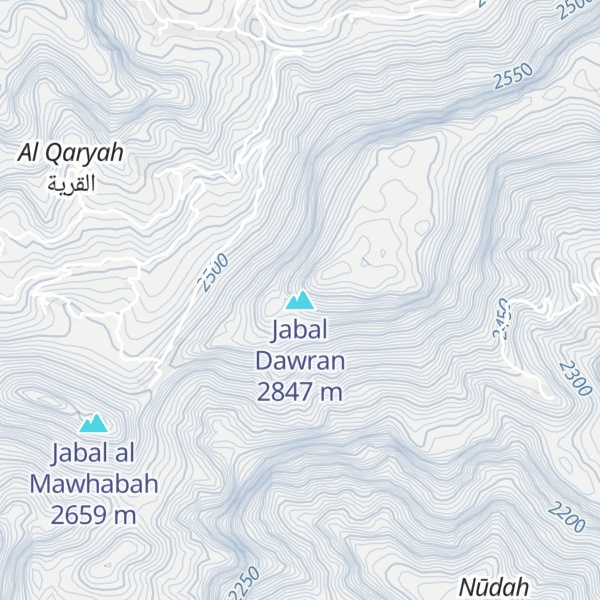 Map of Jabal Dawran