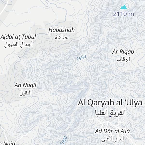 Map of Jabal ad Damami