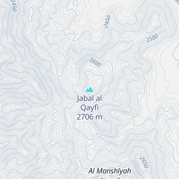 Map of Jabal al Qayfi