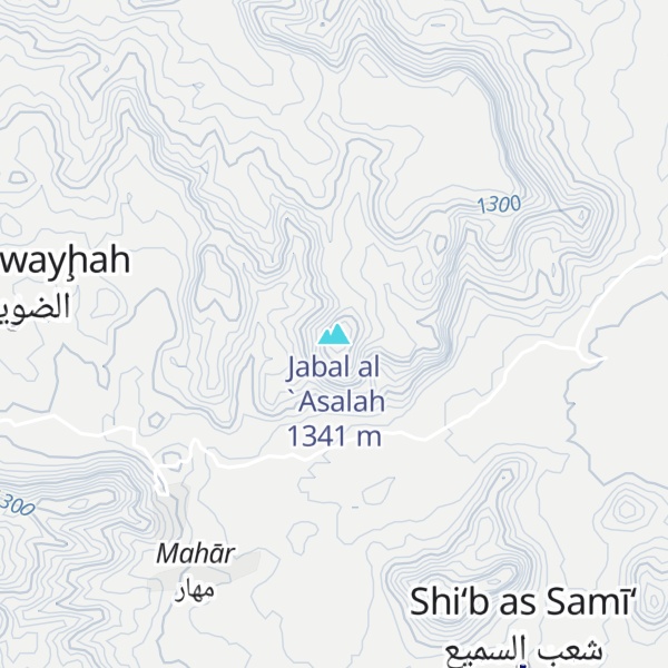 Map of Jabal al `Asalah