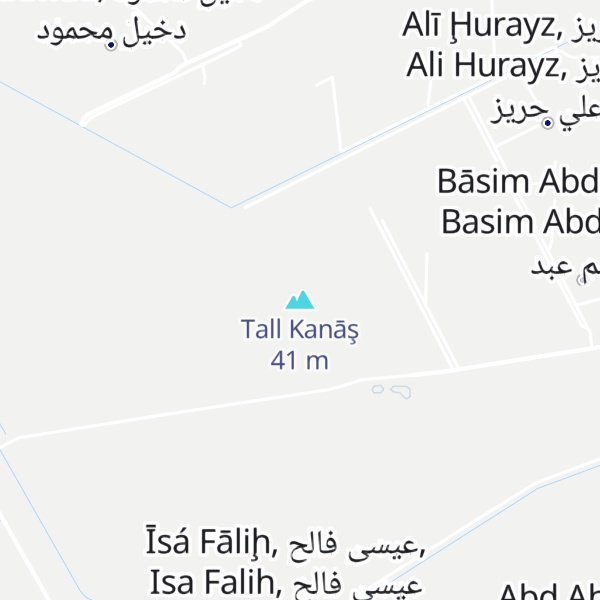 Map of Tall Kanāş