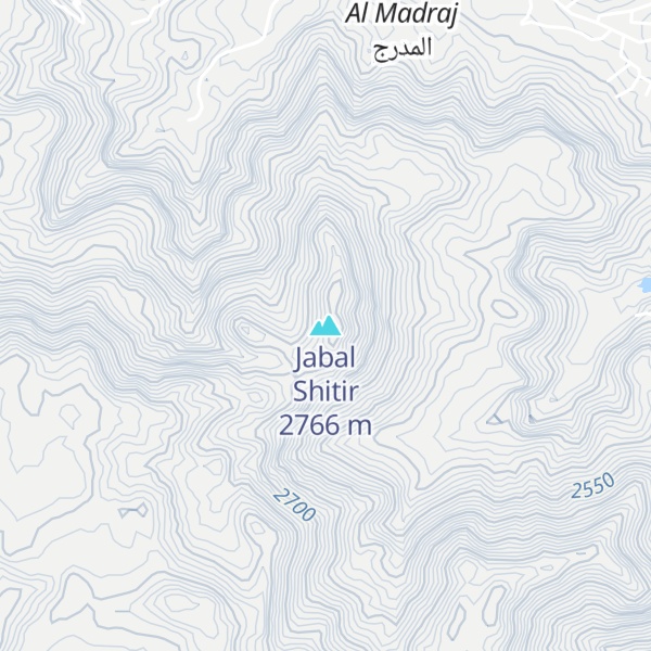Map of Jabal Shitir