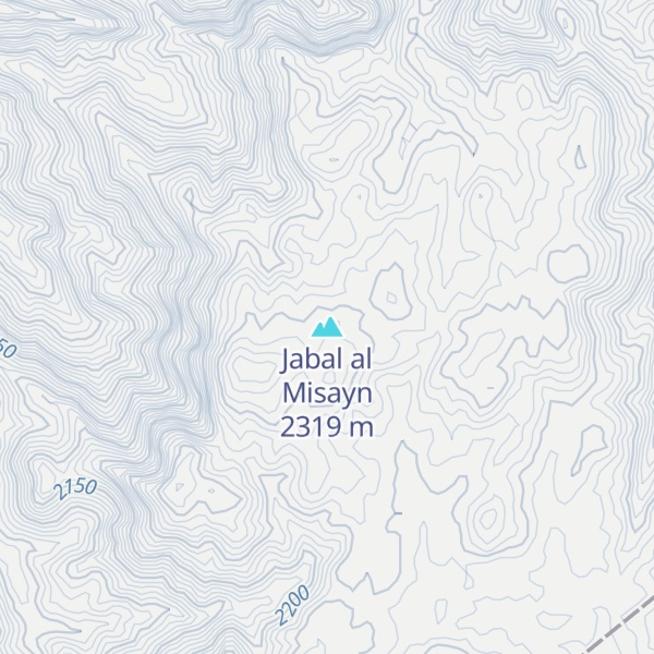Map of Jabal al Misayn