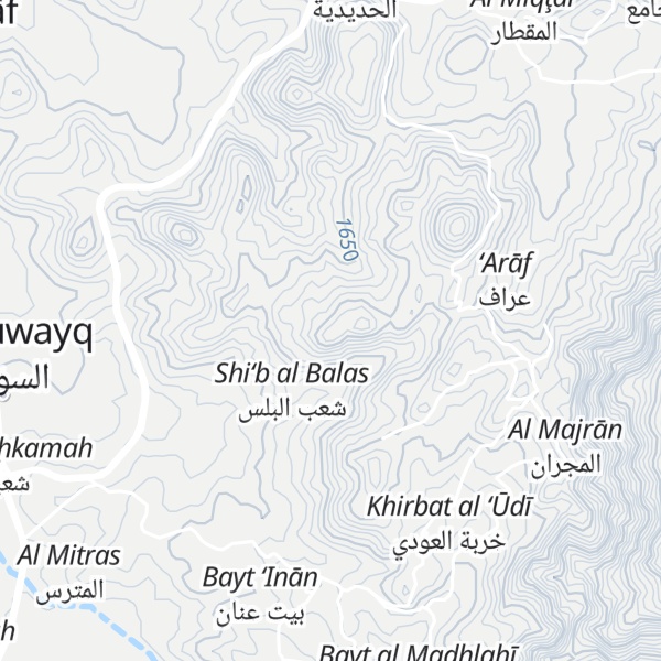 Map of Jabal Turab