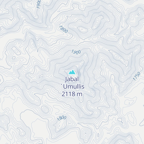 Map of Jabal `Umullis