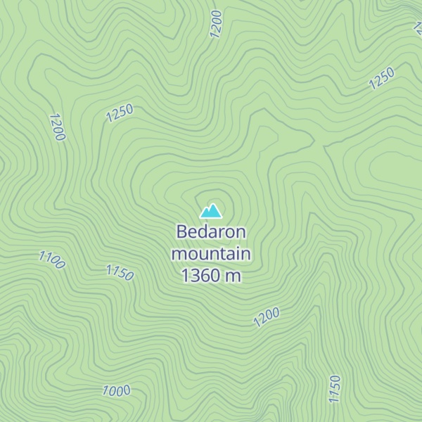 Map of Bedaron mountain