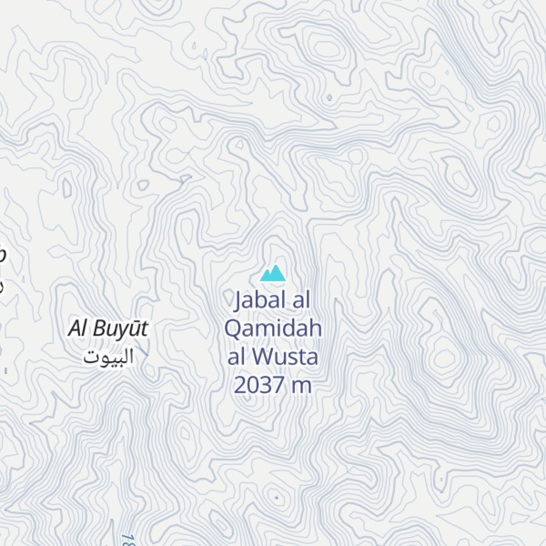 Map of Jabal al Qamidah al Wusta