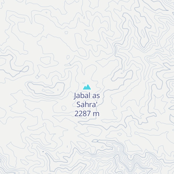 Map of Jabal as Sahra'