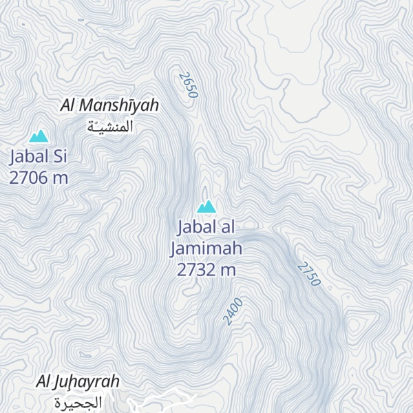 Map of Jabal al Jamimah