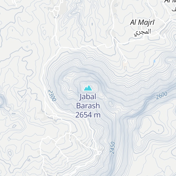 Map of Jabal Barash
