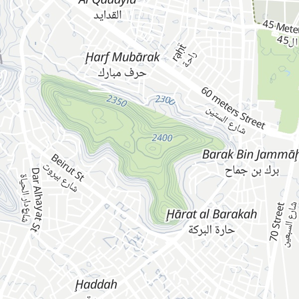 Map of Jabal al Kawlah