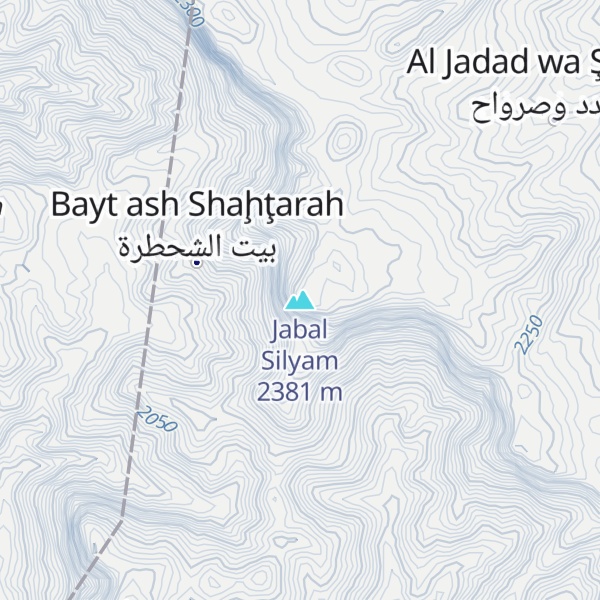 Map of Jabal Silyam