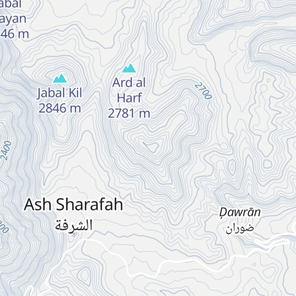 Map of Jabal aş Şalwāh