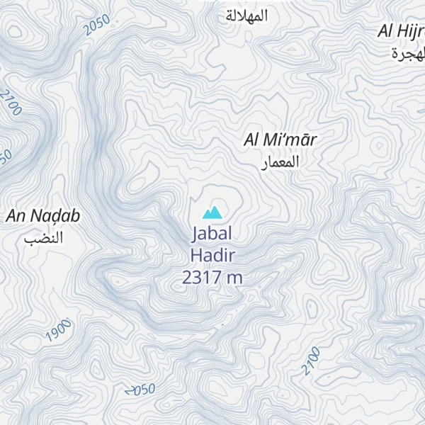 Map of Jabal Hadir