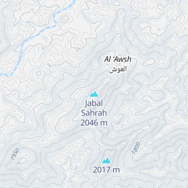 Map of Jabal Sahrah