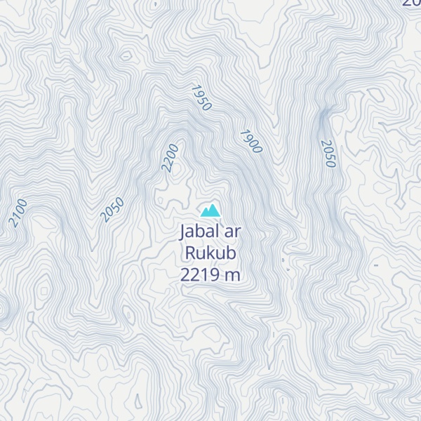 Map of Jabal ar Rukub