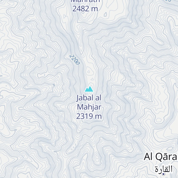 Map of Jabal al Mahjar