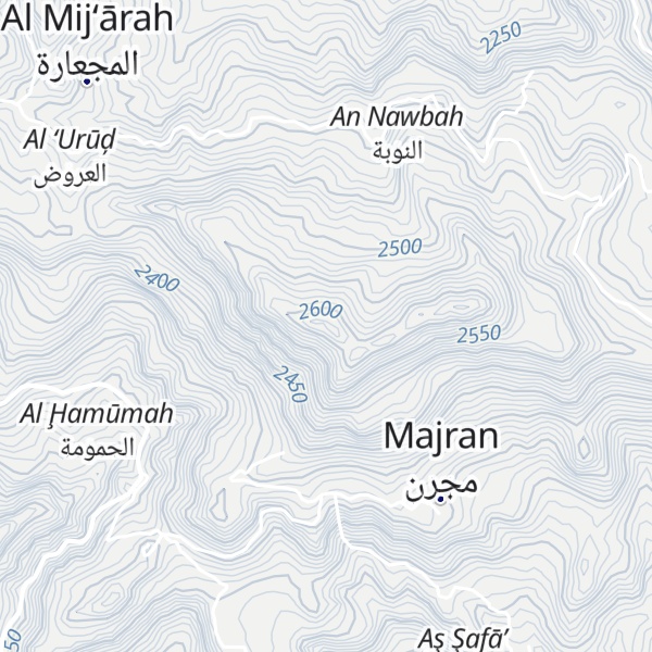 Map of Jabal ad Damigh