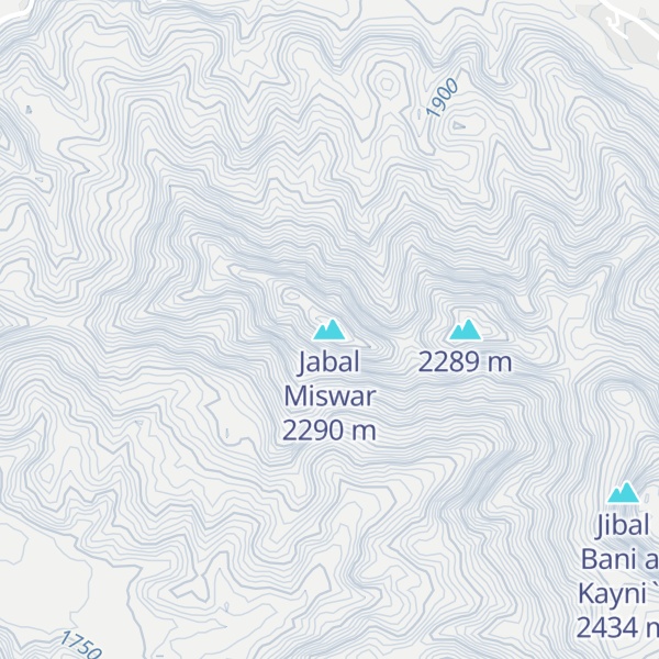 Map of Jabal Miswar