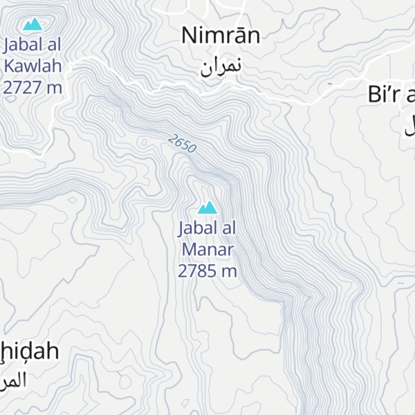 Map of Jabal al Manar