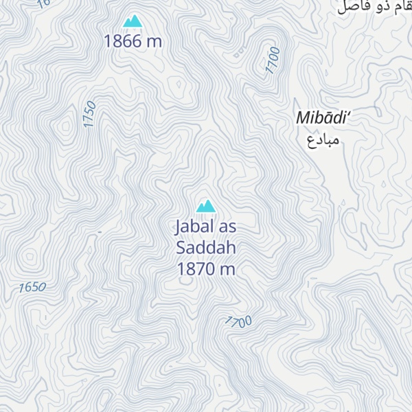 Map of Jabal as Saddah