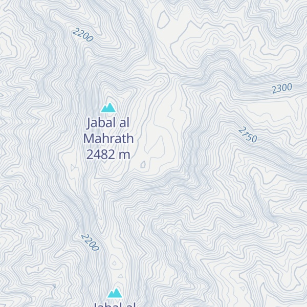 Map of Jabal al Ghamar