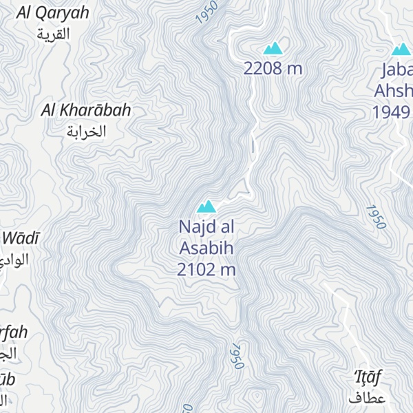 Map of Najd al Asabih