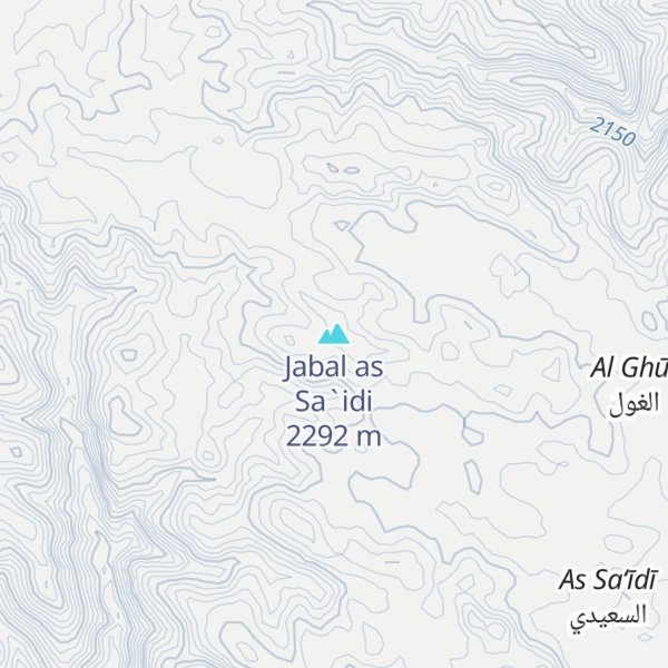 Map of Jabal as Sa`idi