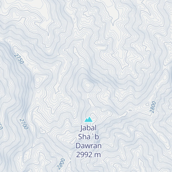 Map of Jabal al Miryash