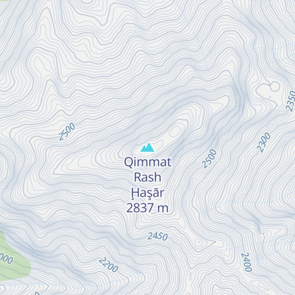 Map of Qimmat Rash Ḩaşār