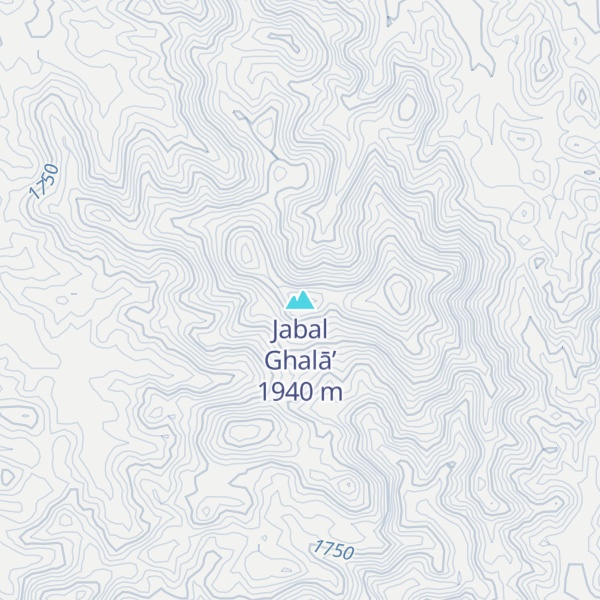 Map of Jabal Ghalā’
