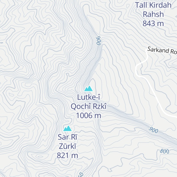Map of Lutke-î Qochî Rzkî