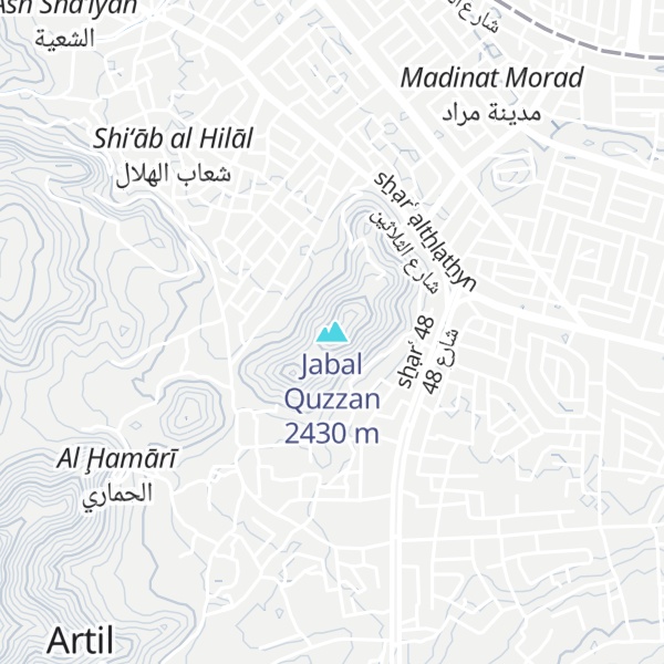Map of Jabal Quzzan