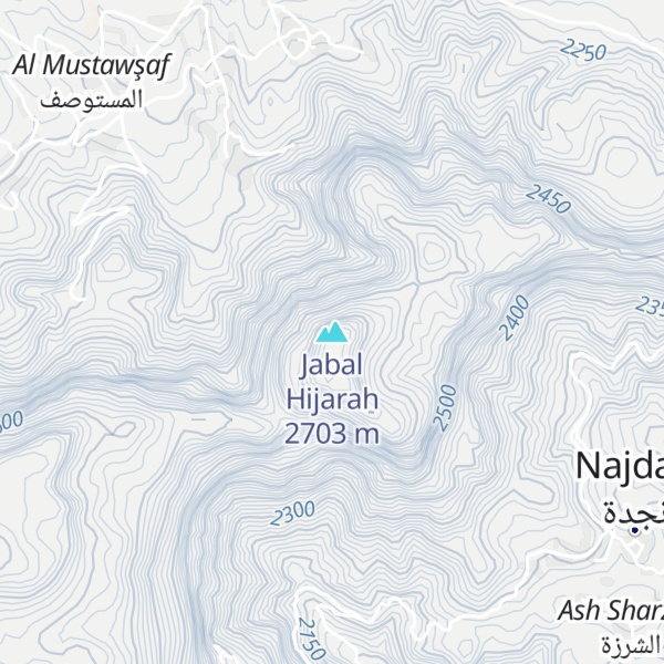 Map of Jabal Hijarah